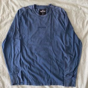 Hollister Garmet-Dye Graphic Tee Long Sleeve M